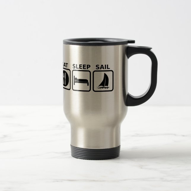 Eat Sleep Sail Travel Mug (Right)