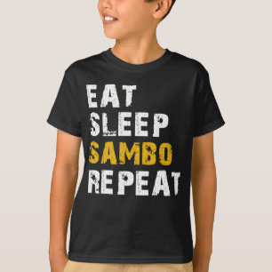 eat sleep sambo repeat T-Shirt