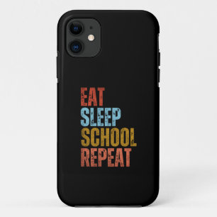 EAT SLEEP SCHOOL REPEAT Case-Mate iPhone CASE