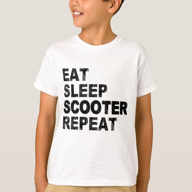 Eat Sleep Scooter Repeat T-Shirt (Front)