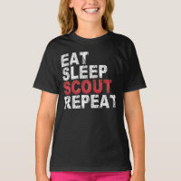 Eat Sleep Scout Repeat Funny Scouting Outdoor Gift