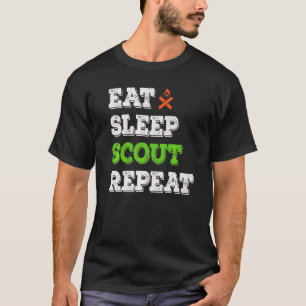 Eat Sleep Scout Repeat  Scouting T-Shirt