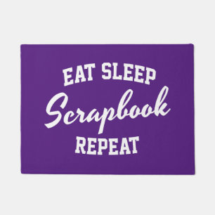 Eat Sleep Scrapbook Repeat Scrapbooking Doormat