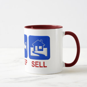 Eat, sleep, sell mug