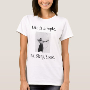 Eat, sleep, shoot. T-Shirt