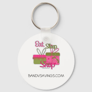 Eat Sleep Shop Key Ring
