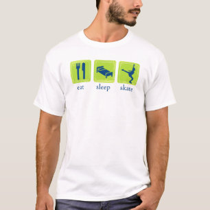 Eat Sleep Skate Ice Skating Tee