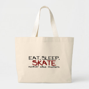 Eat Sleep Skate Large Tote Bag