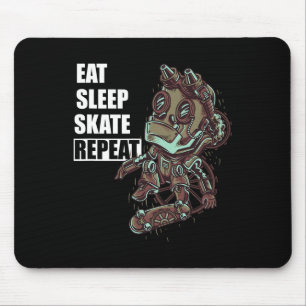 Eat Sleep Skate Skateboarding Skateboard For Boys  Mouse Pad