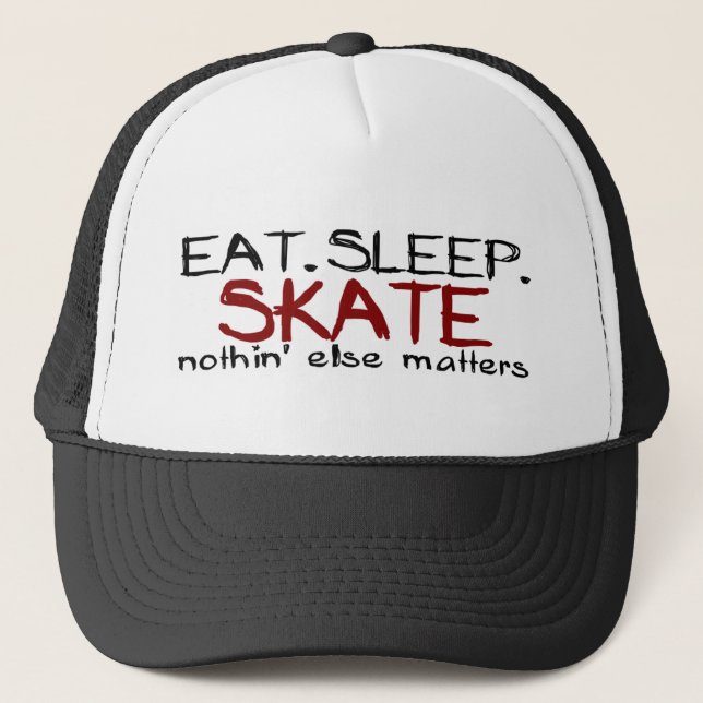 Eat Sleep Skate Trucker Hat (Front)