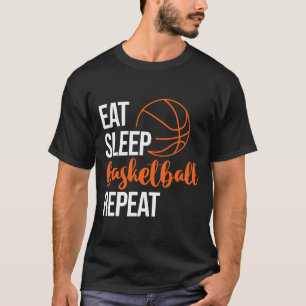 Eat Sleep Sketll Repeat Fun Sport Motivation Desig T-Shirt