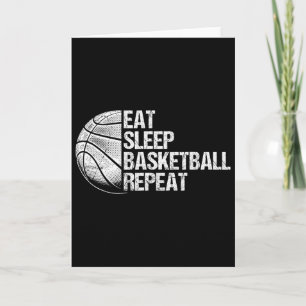 Eat Sleep Sketll Repeat Funny Sketll Player 1 Card