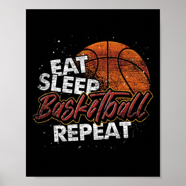 Eat Sleep Sketll Repeat Sketll Player Sketll  Poster (Front)