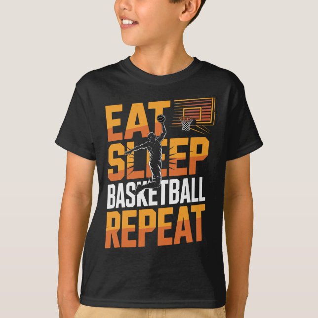 Eat Sleep Sketll Repeat  T-Shirt (Front)