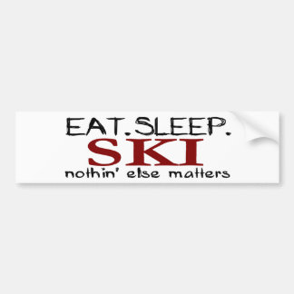 Eat Sleep Ski Bumper Sticker