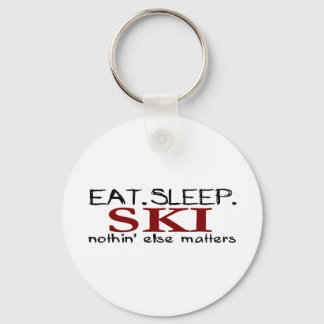 Eat Sleep Ski Key Ring