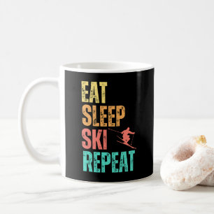 Eat Sleep Ski Repeat Coffee Mug
