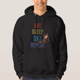 Eat Sleep Ski Repeat Ski Hoodie