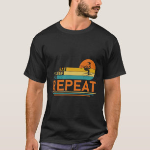 Eat Sleep Ski Repeat - Skiing T-Shirt