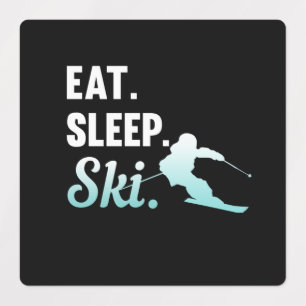Eat Sleep Ski Skiing Skier Snowboard Winter Sports
