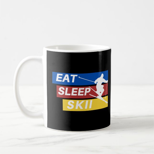 Eat Sleep Skii Baby Coffee Mug (Left)