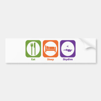 Eat Sleep Skydive Bumper Sticker