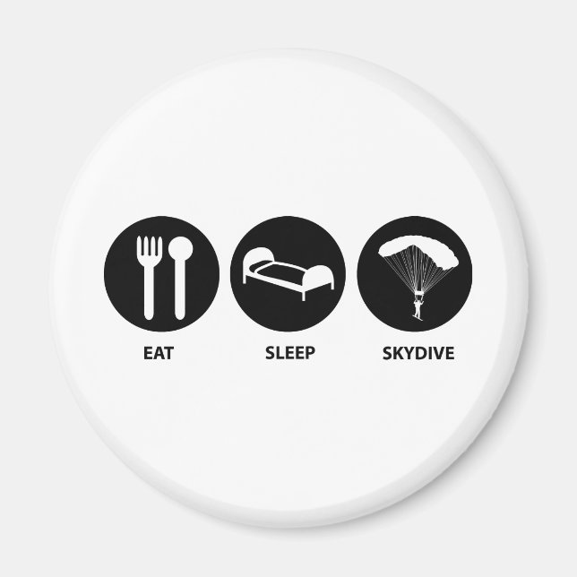 Eat Sleep SkyDive Magnet (Front)