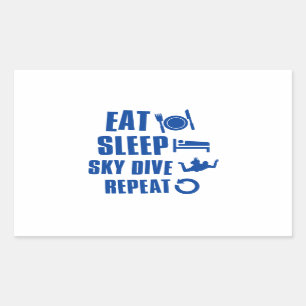 Eat sleep Skye dive Rectangular Sticker