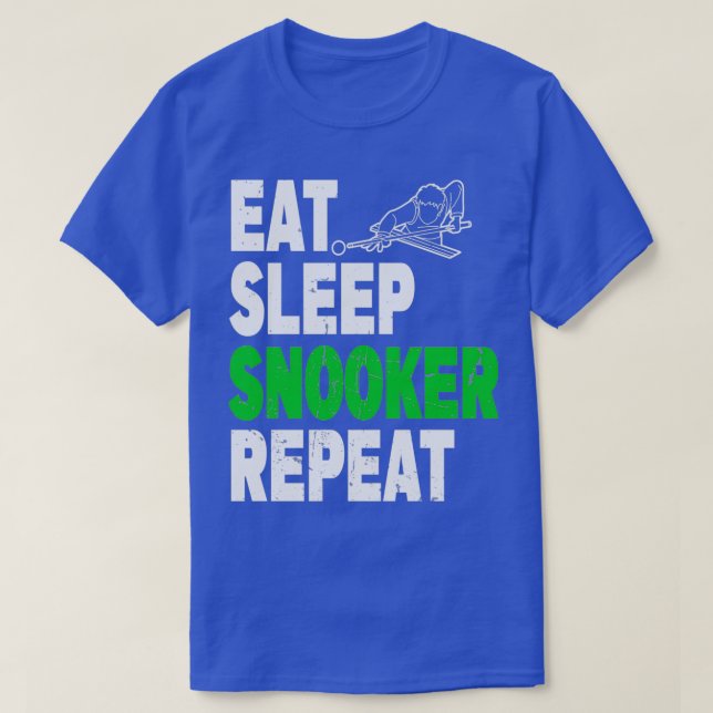 Eat Sleep Snooker Repeat Snooker Design Classic TS T-Shirt (Design Front)