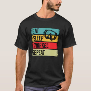 Eat Sleep Snorkeling Repeat Scuba Diver Underwater T-Shirt