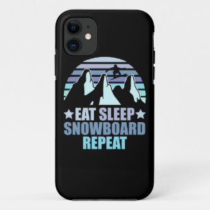 Eat Sleep Snowboard Repeat Case-Mate iPhone Case