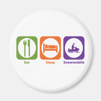 Eat Sleep Snowmobile Magnet