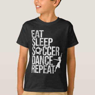 Eat Sleep Soccer Gymnastics Repeat Sport Player Gy T-Shirt