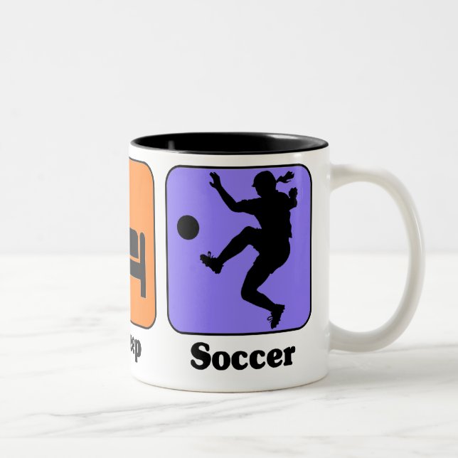 Eat Sleep Soccer mug (Right)