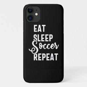 eat sleep soccer repeat Case-Mate iPhone case