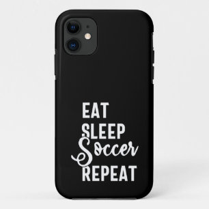 eat sleep soccer repeat Case-Mate iPhone case