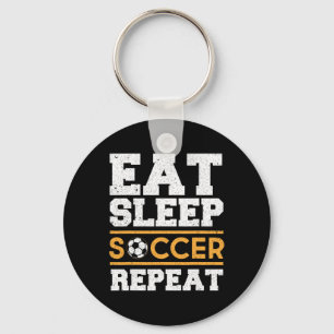 Eat Sleep Soccer Repeat - Cool Soccer Player Gift  Key Ring