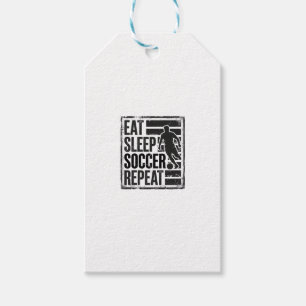 Eat Sleep Soccer Repeat Vintage Player Shirt Desig Gift Tags