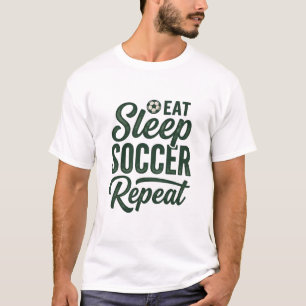 Eat Sleep Soccer Repeat Vintage Shirt Design_1