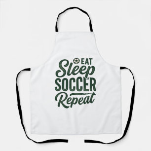 Eat Sleep Soccer Repeat Vintage Shirt Design_1 Apron