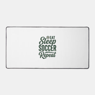Eat Sleep Soccer Repeat Vintage Shirt Design_1 Desk Mat