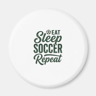 Eat Sleep Soccer Repeat Vintage Shirt Design_1 Magnet