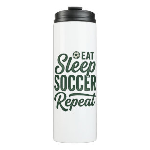Eat Sleep Soccer Repeat Vintage Shirt Design_1 Thermal Tumbler