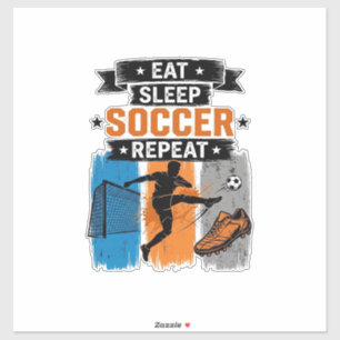 Eat Sleep Soccer Repeat Vintage Soccer Player Shir