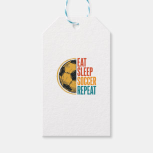 Eat Sleep Soccer Repeat Vintage Soccer Shirt Desig Gift Tags