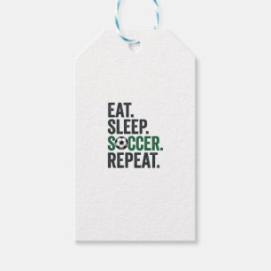 Eat Sleep Soccer Repeat Vintage T-Shirt Design_1 Gift Tags