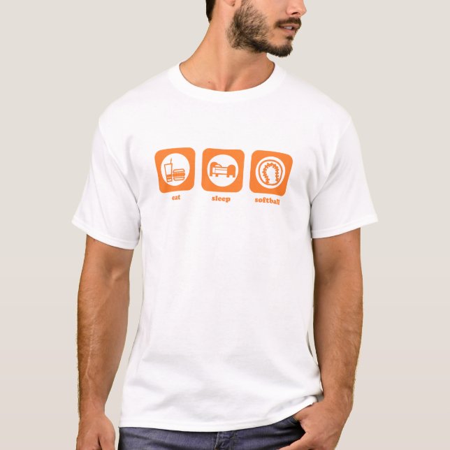 Eat. Sleep. Softball. T-shirt (Front)