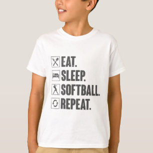 Eat Sleep Softll Repeat - Softll Gift For Girl Fun T-Shirt