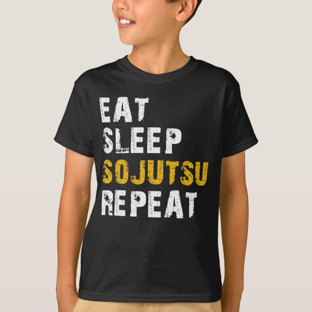 eat sleep Sojutsu T-Shirt (Front)