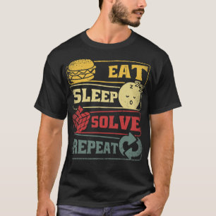 Eat Sleep Solve Repeat Rubik Cube Gift T-Shirt